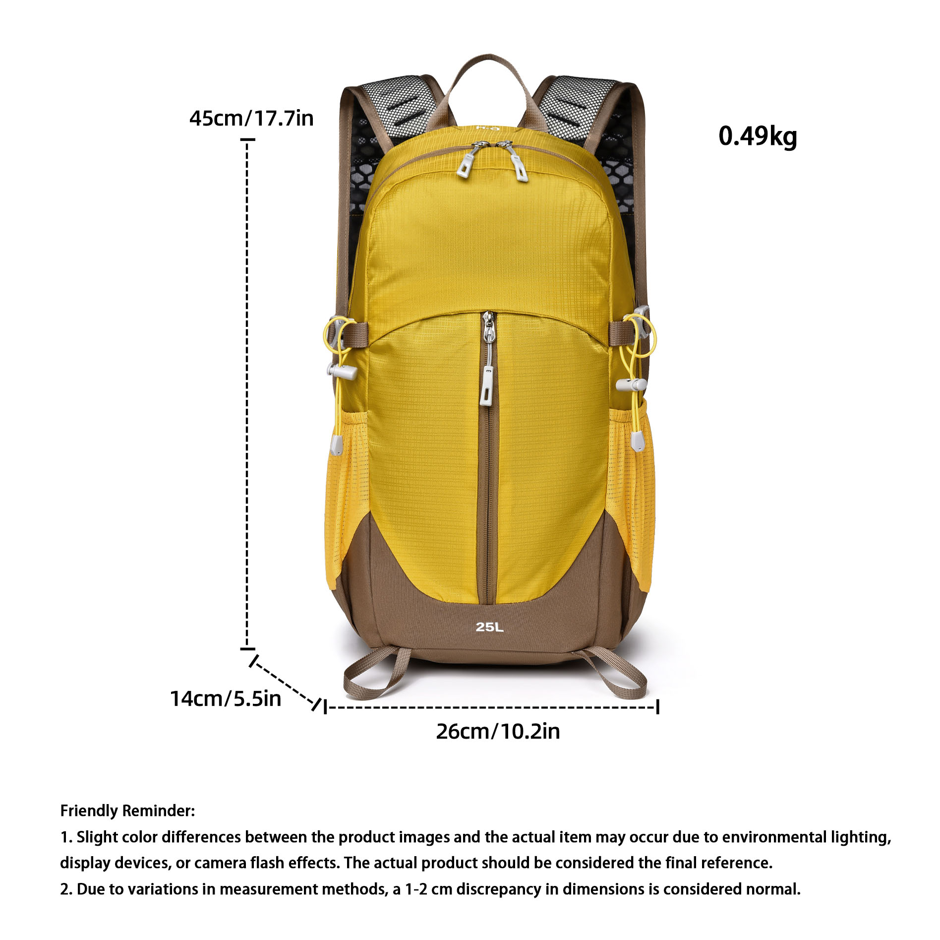 25l Large Capacity Hiking Back - مراجعة Hiking Backpack Waterproof وسعره