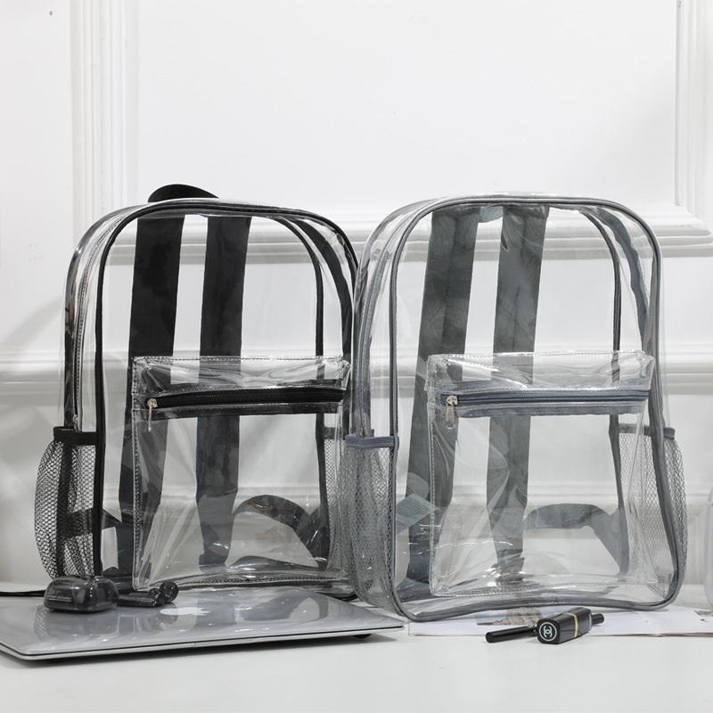 Transparent PVC Outdoor Sports - مراجعة Canvas Backpack Casual وسعره