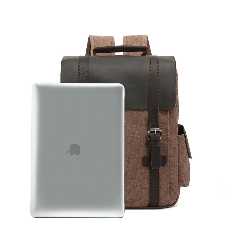 New Fashion Backpack Leather C - مراجعة Rucksack Military Style وسعره