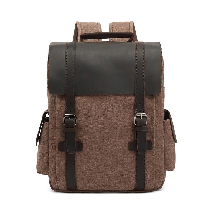 New Fashion Backpack Leather C - مراجعة Rucksack Military Style وسعره
