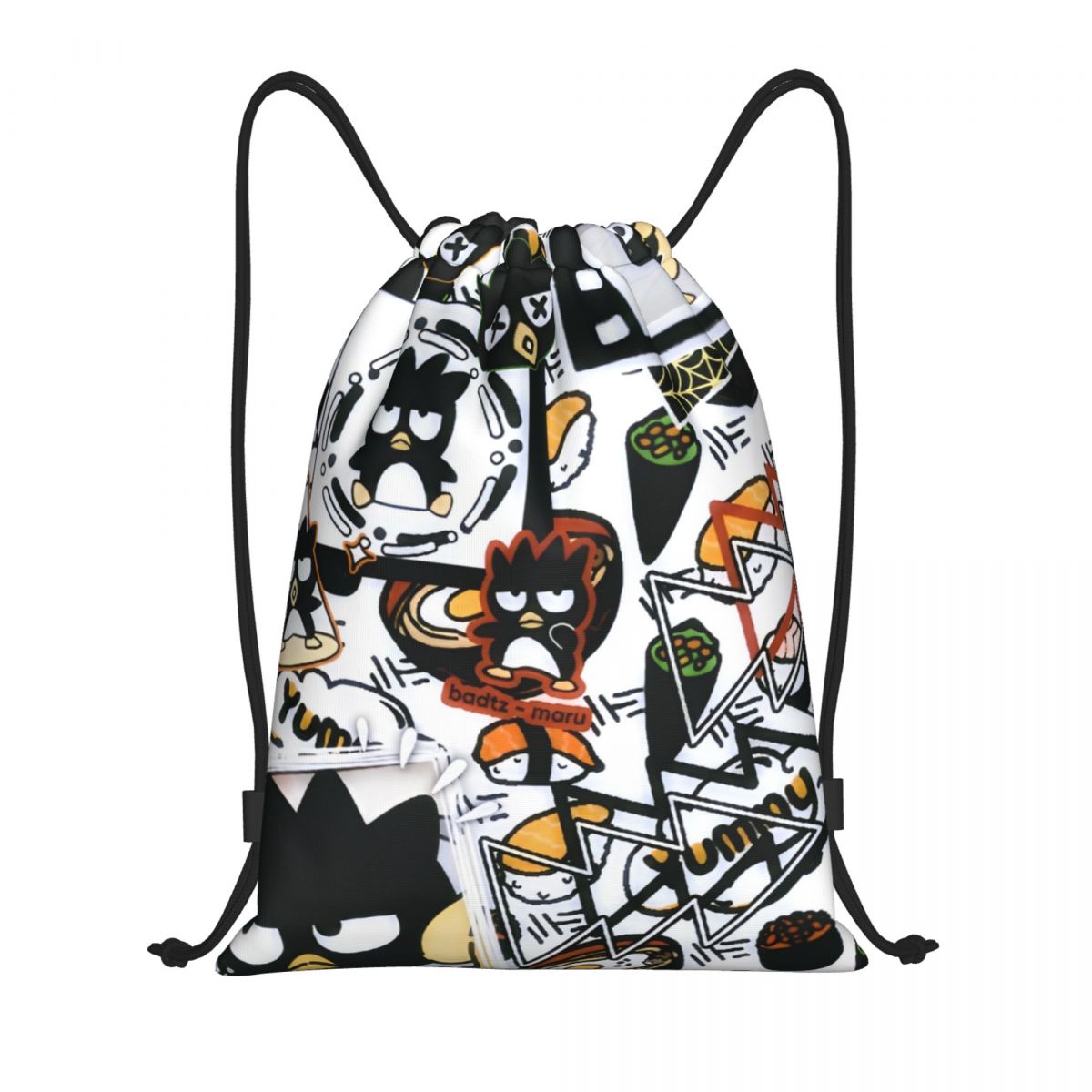 Cute Cartoon Penguin Bad Badtz - مراجعة Drawstring Gym Bag وسعره