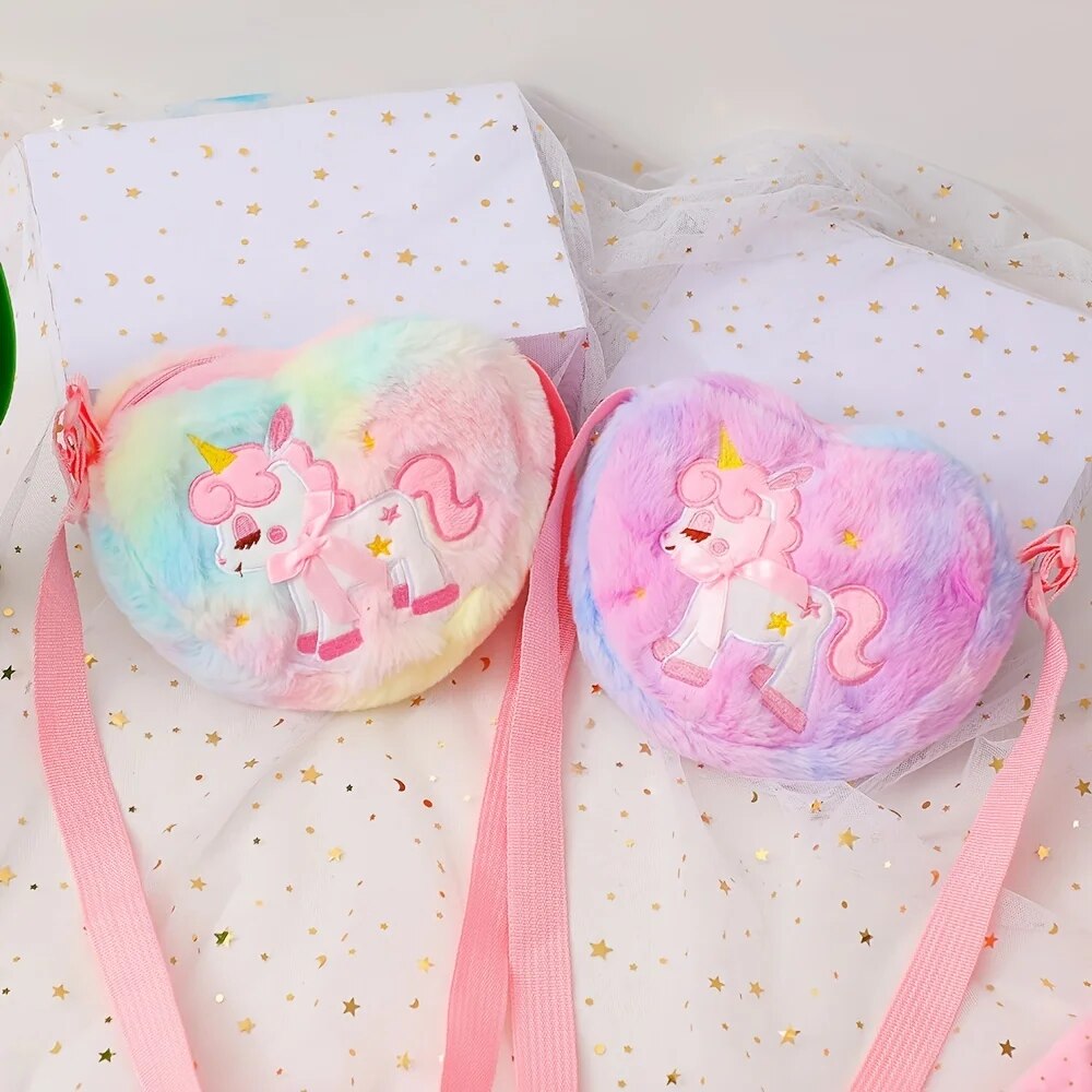 Cute Unicorn For Girls Plush H - مراجعة Mini Backpack Purse وسعره