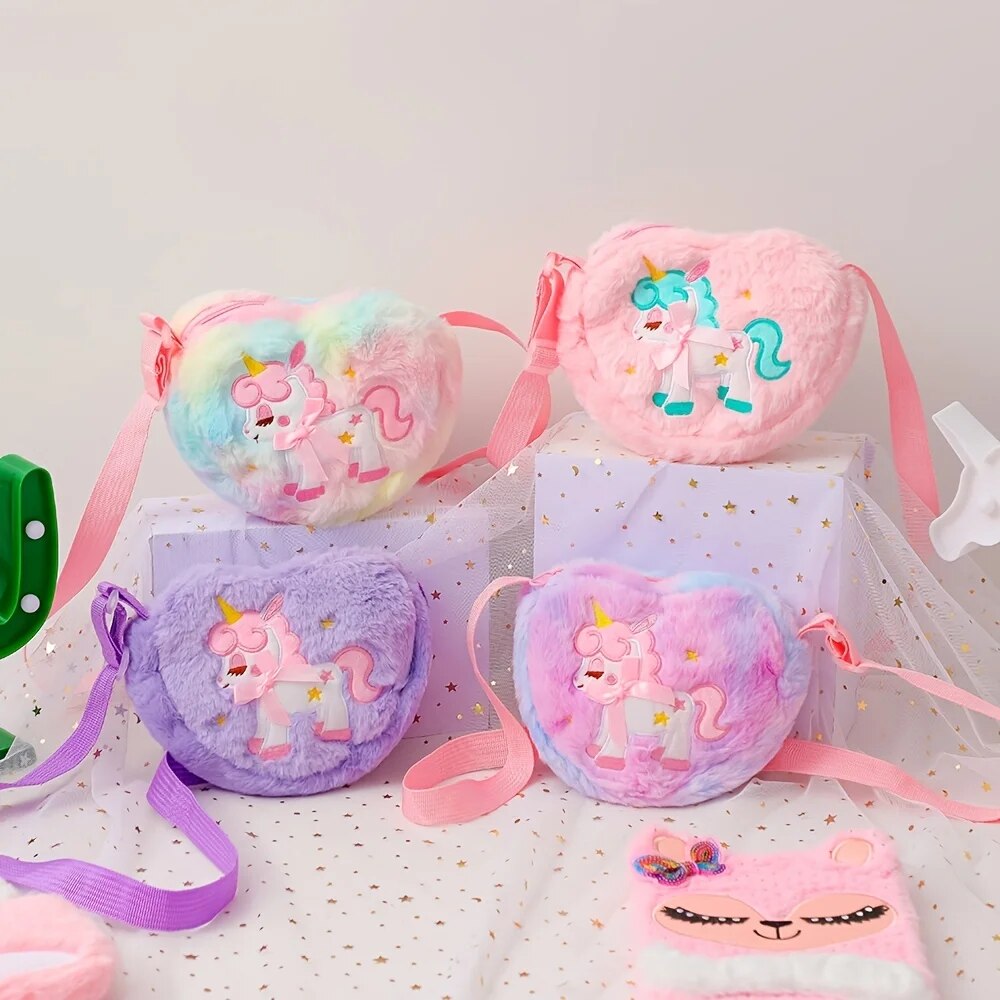 Cute Unicorn For Girls Plush H - مراجعة Mini Backpack Purse وسعره