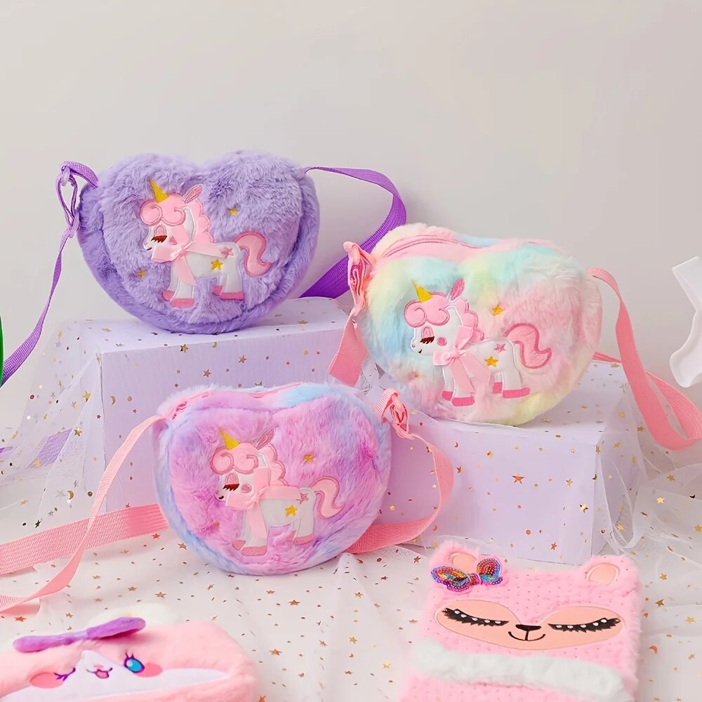 Cute Unicorn For Girls Plush H - مراجعة Mini Backpack Purse وسعره