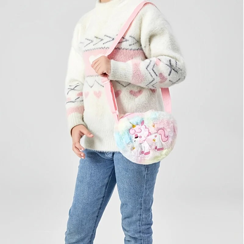 Cute Unicorn For Girls Plush H - مراجعة Mini Backpack Purse وسعره