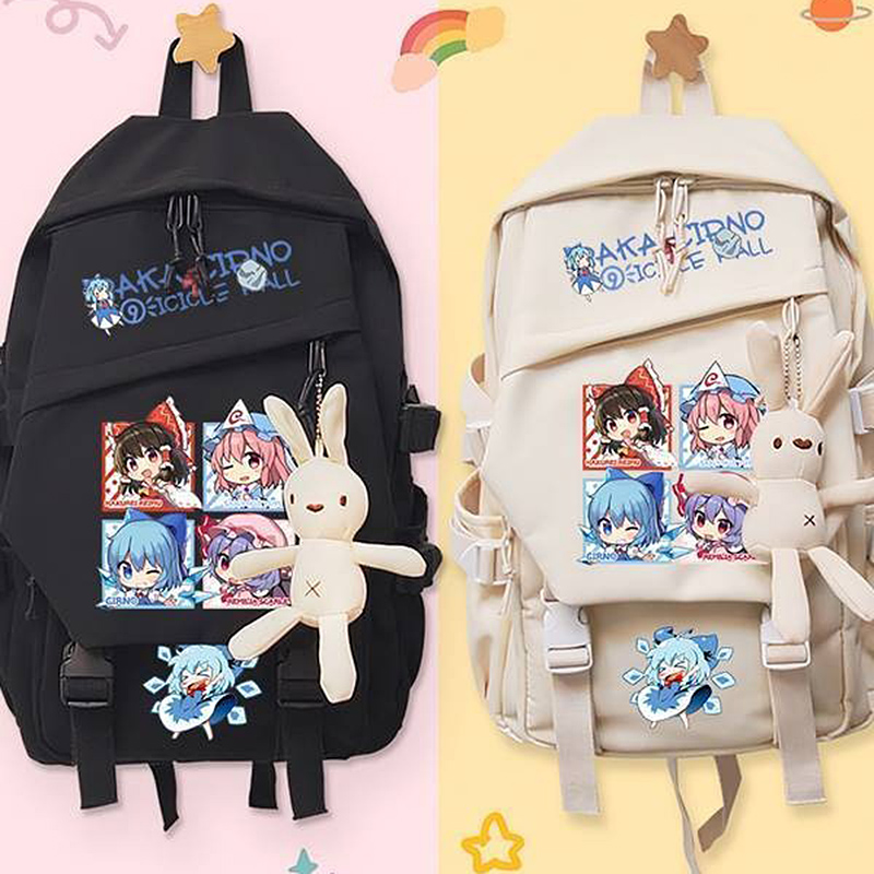 44×31×13cm Black Khaki,Touhou  - مراجعة School Backpack Teen وسعره