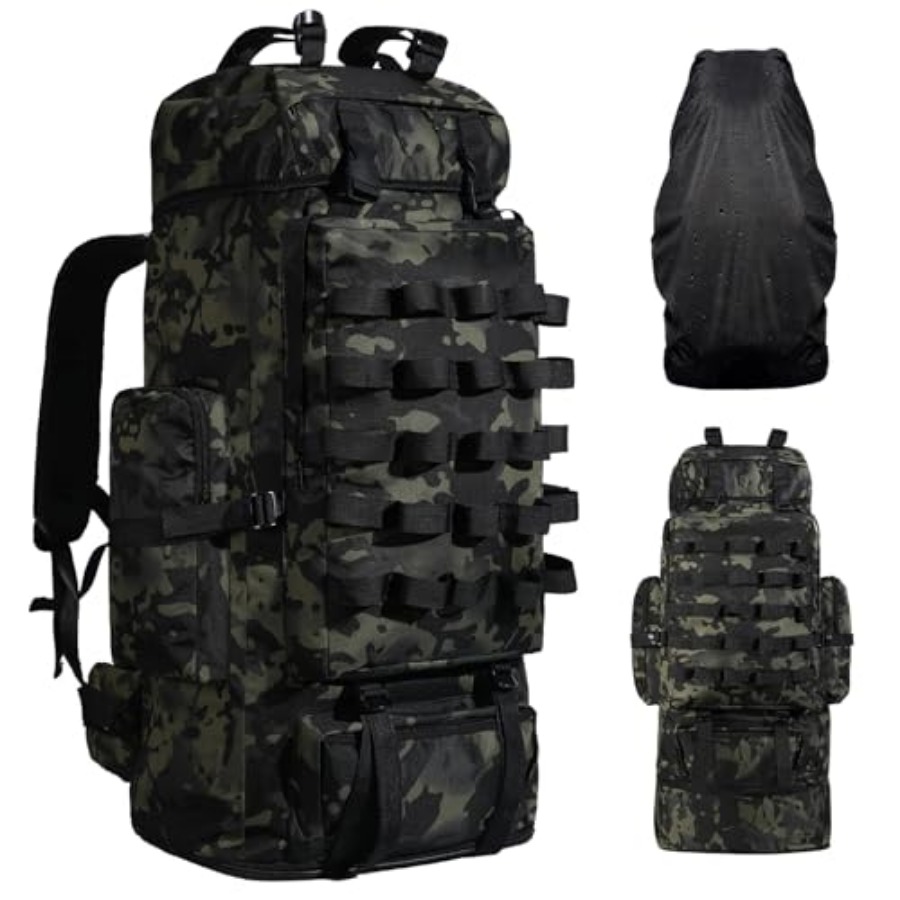 70L/100L Camping Hiking Backpa - مراجعة Hiking Backpack Waterproof وسعره