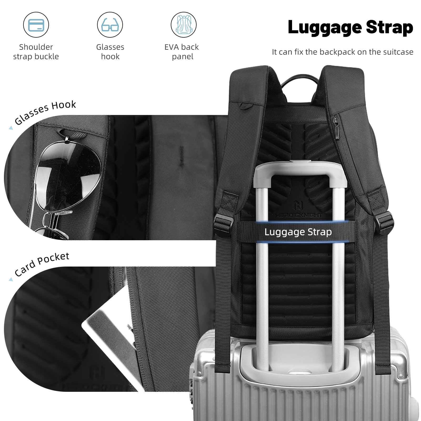 HK Lightweight Men's Business  - مراجعة Laptop Backpack 15.6 وسعره