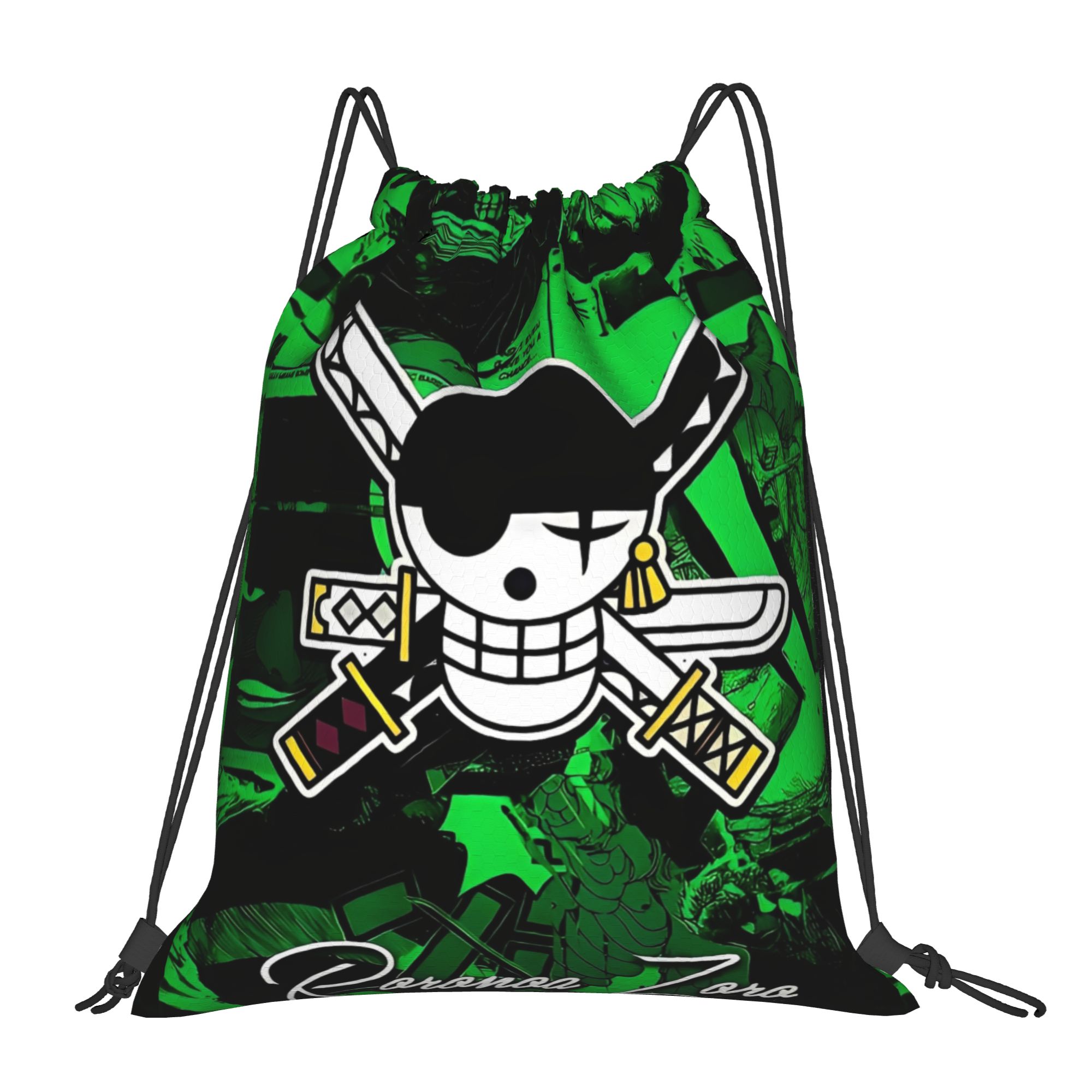 One Piece Zoro Skull Backpack  - مراجعة Drawstring Gym Bag وسعره