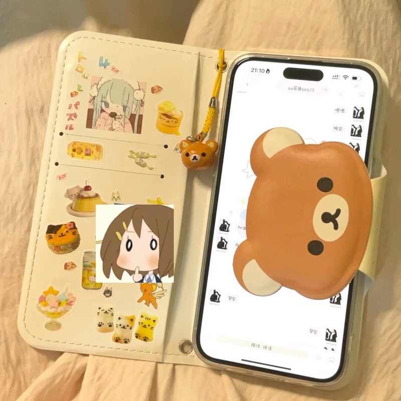 Rilakkuma Cute Cartoon Flip Le - مراجعة Mini Backpack Purse وسعره