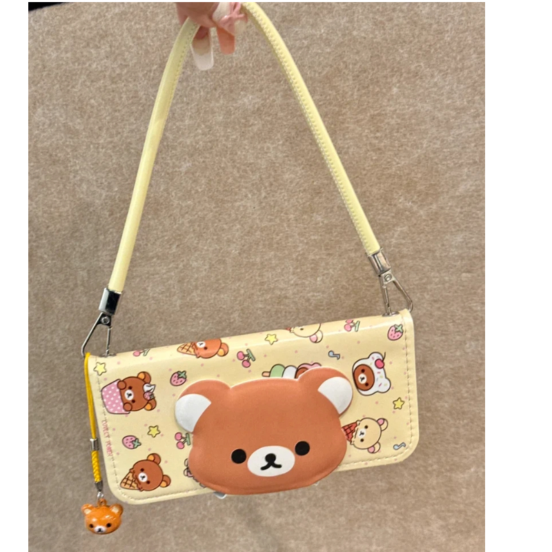 Rilakkuma Cute Cartoon Flip Le - مراجعة Mini Backpack Purse وسعره