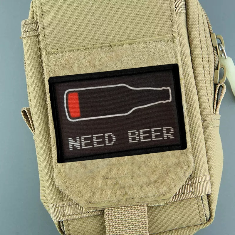 NEED BEER Printed Patch on Clo - مراجعة Urban Backpack Tactical وسعره