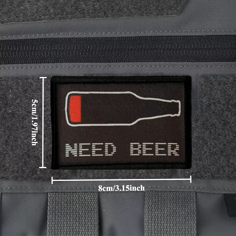 NEED BEER Printed Patch on Clo - مراجعة Urban Backpack Tactical وسعره