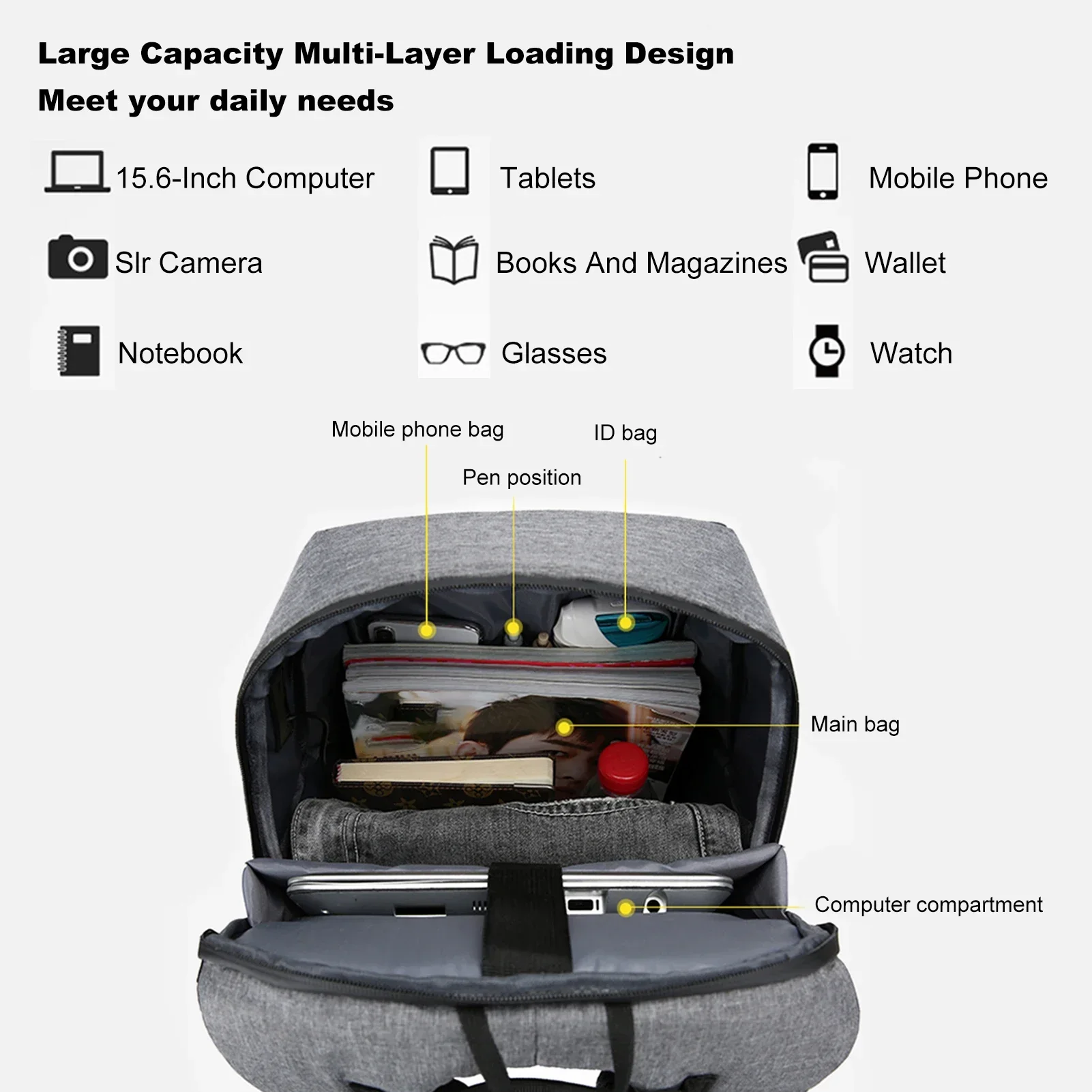 Laptop Backpack for 17 Inch La - مراجعة Fashion Backpack Women وسعره
