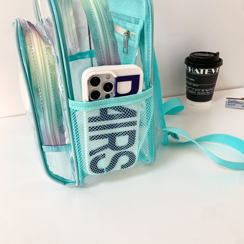 PVC Transparent Zipper Large C - مراجعة Fashion Backpack Women وسعره