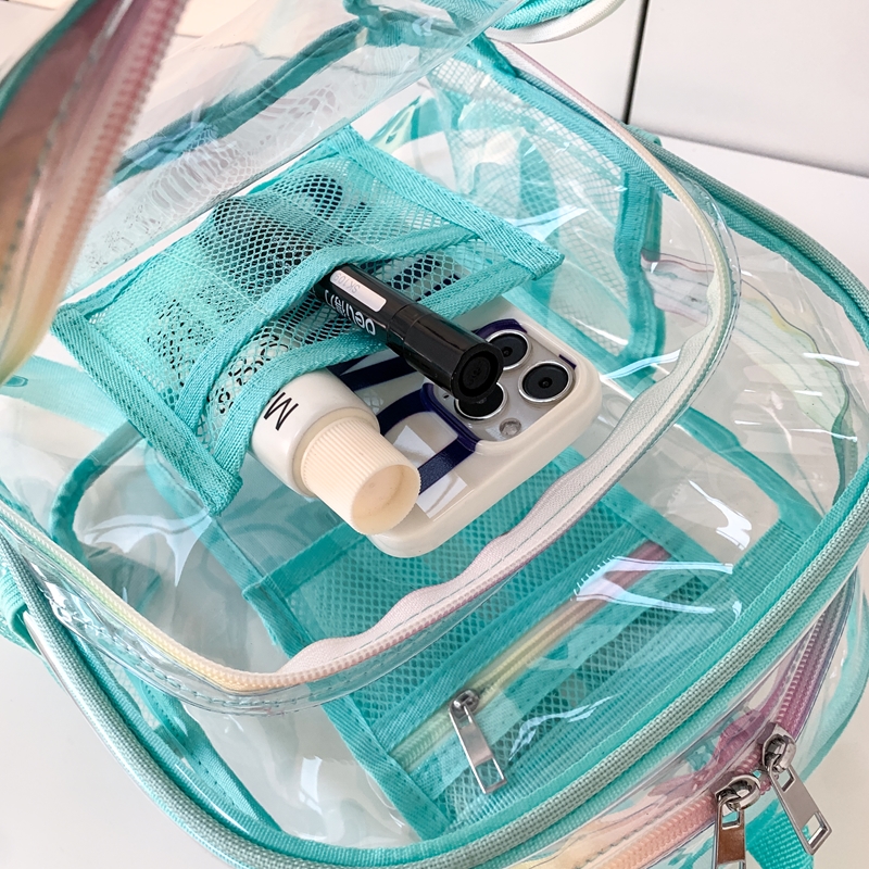 PVC Transparent Zipper Large C - مراجعة Fashion Backpack Women وسعره