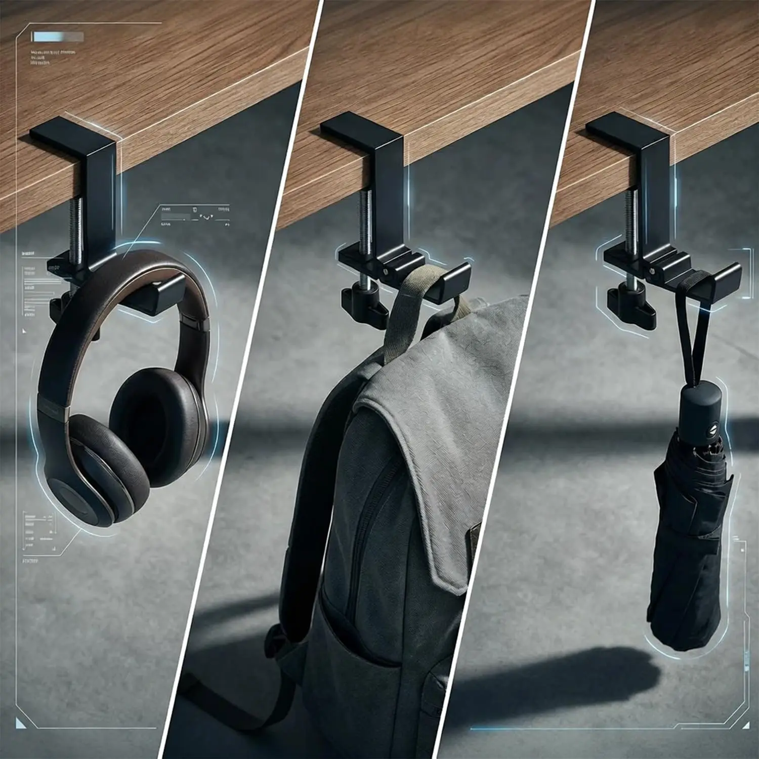 Adjustable Desk Edge Hook Gami - مراجعة Backpack Insert Organizer وسعره