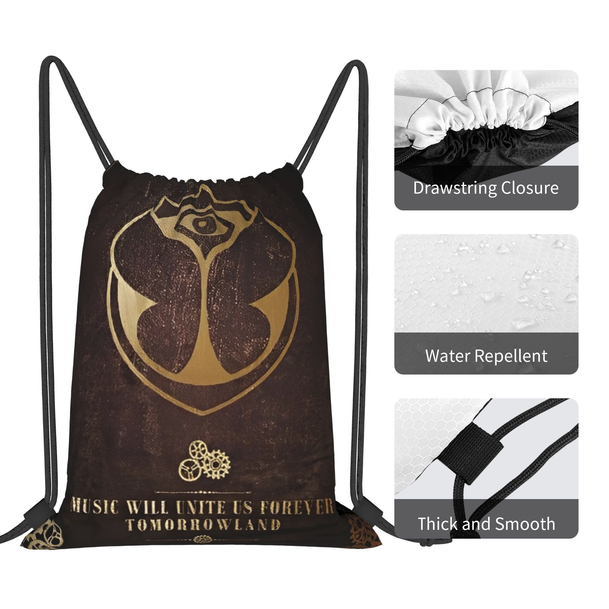 Tomorrowlands  Drawstring Bags - مراجعة Drawstring Gym Bag وسعره