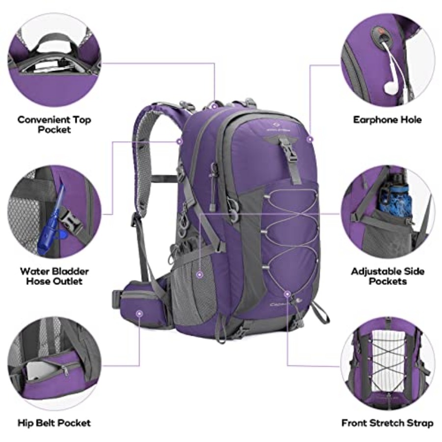 Hiking Backpack, Camping Backp - مراجعة Hiking Backpack Waterproof وسعره