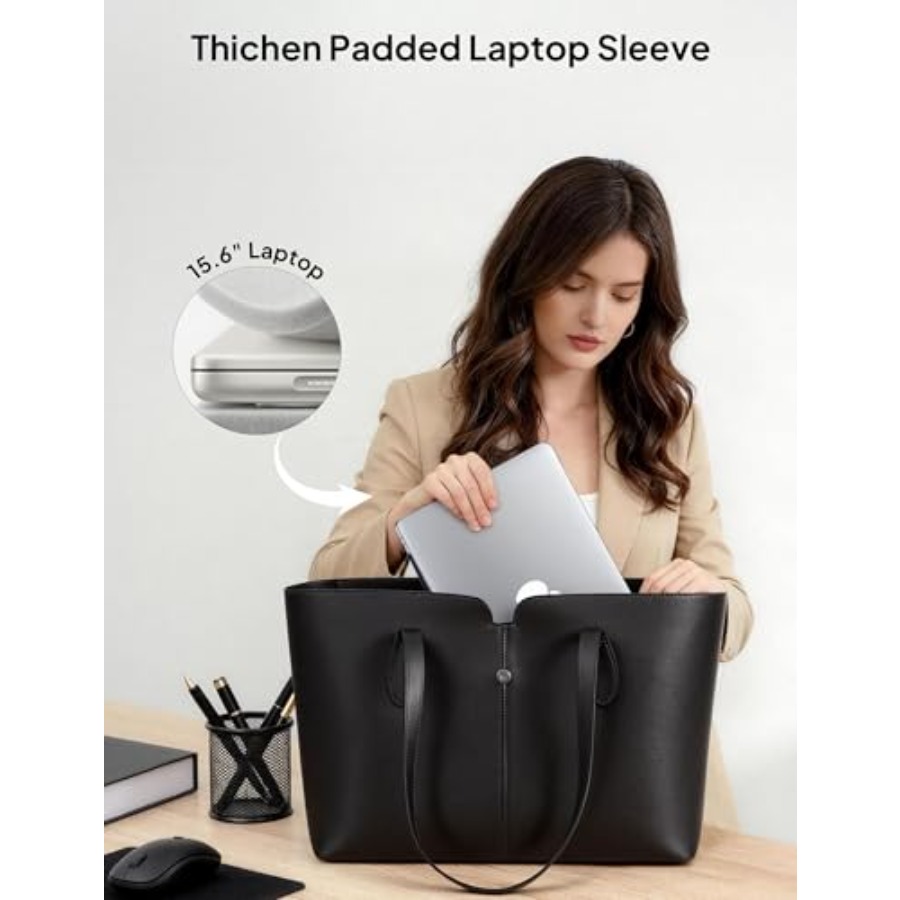 TOPEAST Laptop Tote Bag for Wo - مراجعة Laptop Sleeve Removable وسعره