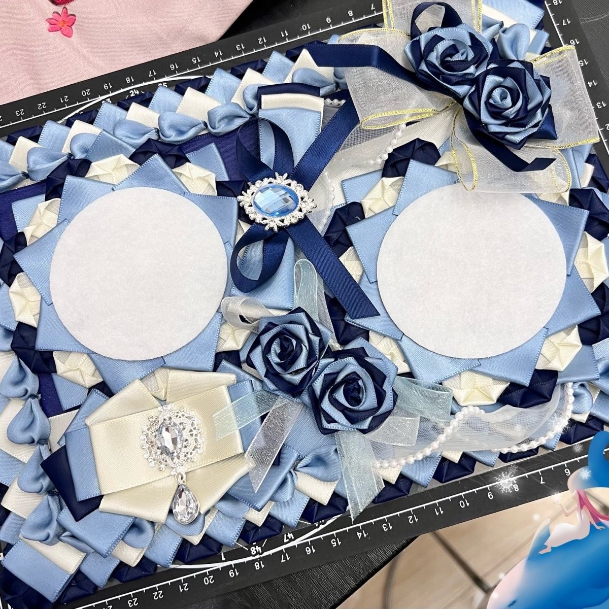 ribbon lace hand made Flower F - مراجعة Backpack Insert Organizer وسعره