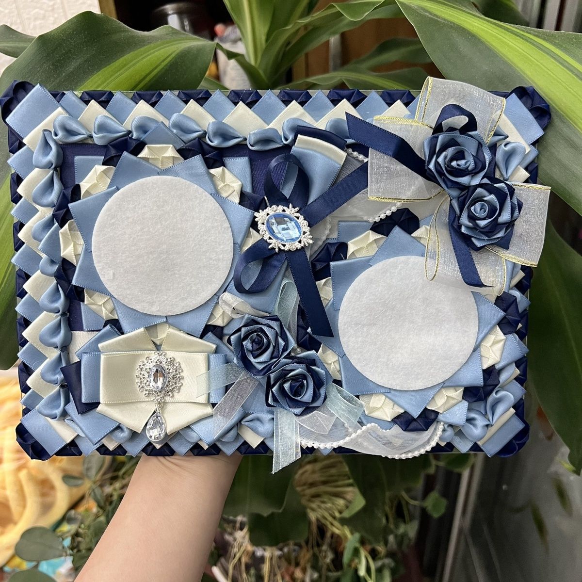 ribbon lace hand made Flower F - مراجعة Backpack Insert Organizer وسعره