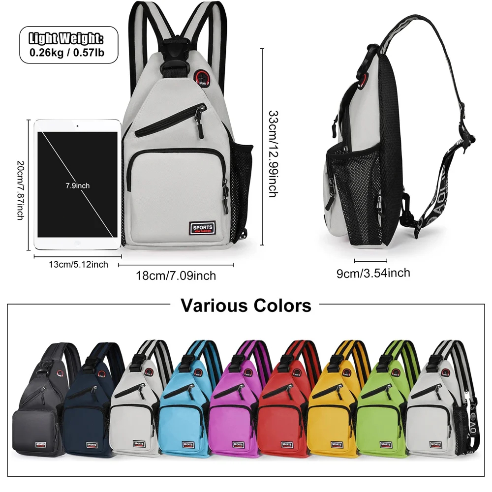 Multi-pocket Casual Chest Bag  - مراجعة Sling Backpack Shoulder وسعره