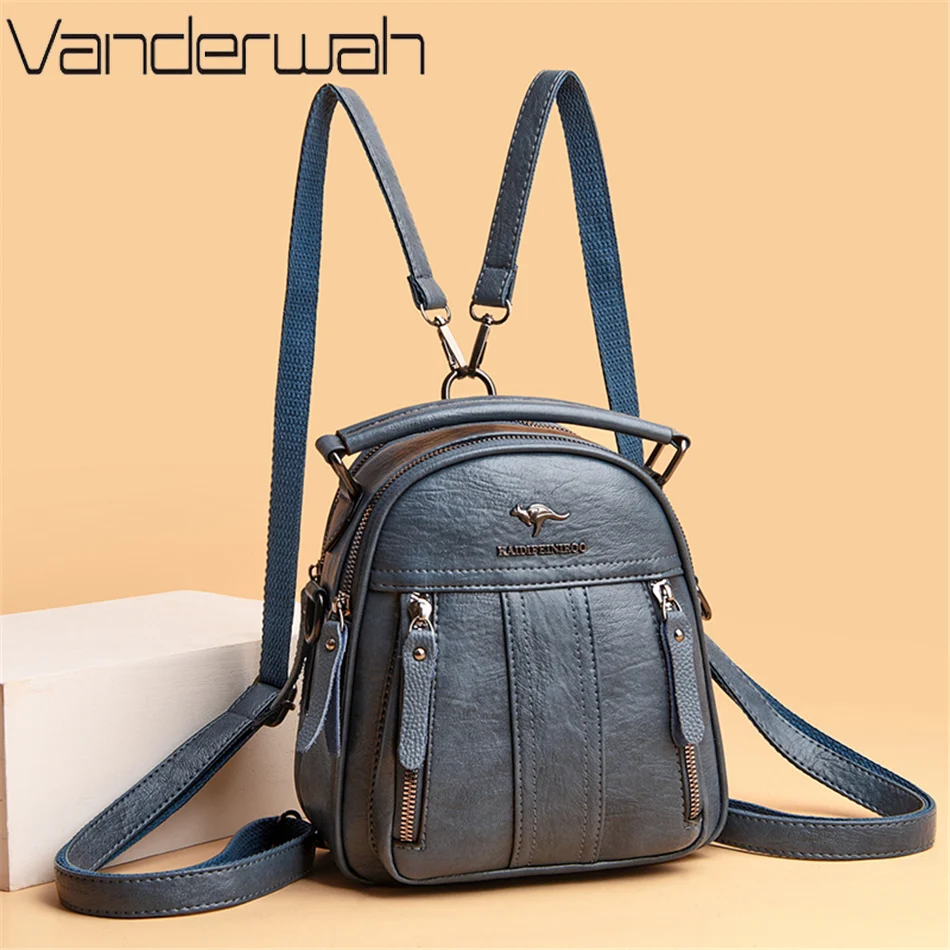 4 In 1 Leather Backpacks Multi - مراجعة Leather Backpack Vintage وسعره
