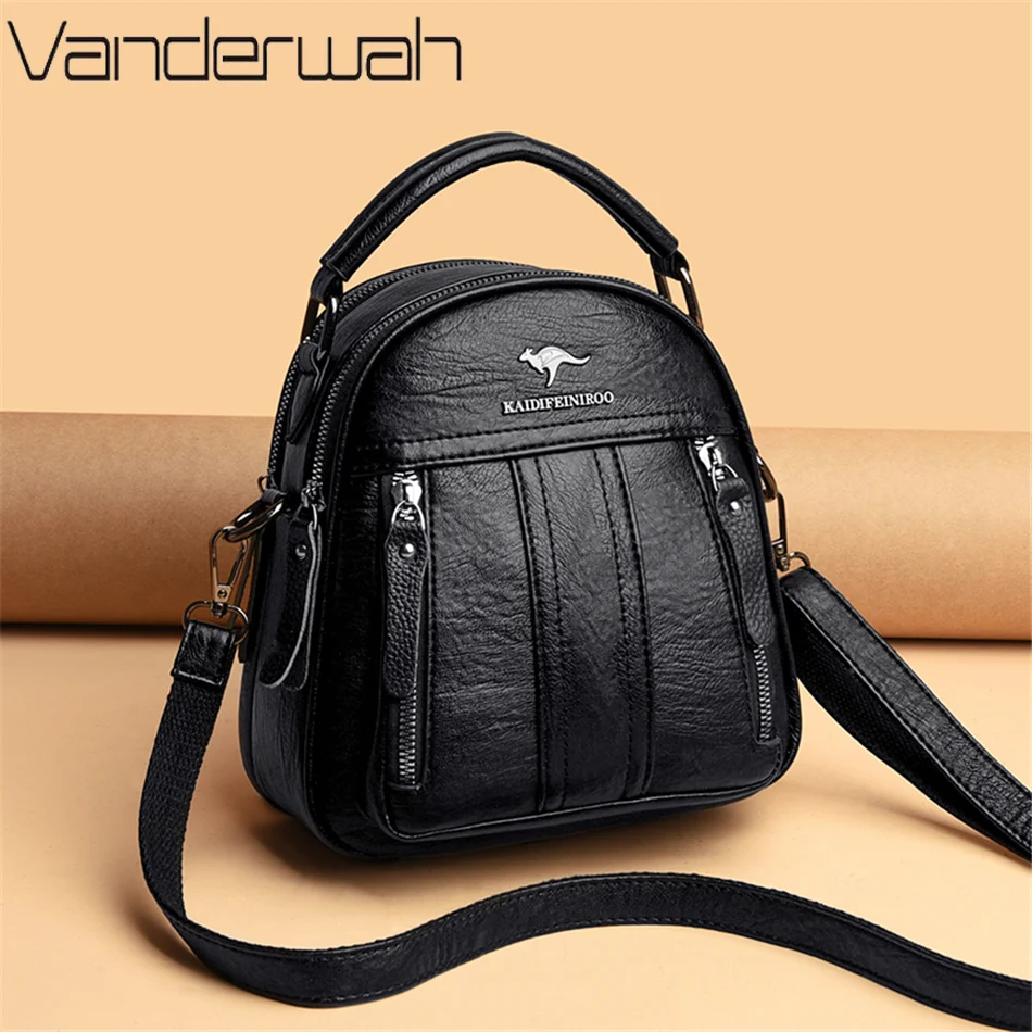 4 In 1 Leather Backpacks Multi - مراجعة Leather Backpack Vintage وسعره