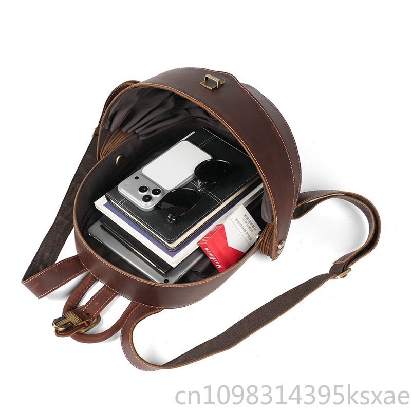 Vintage Handmade Genuine Leath - مراجعة Leather Backpack Vintage وسعره