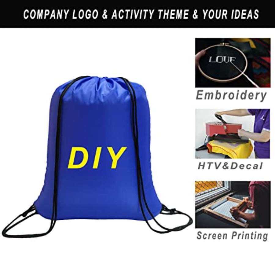100 Pack Drawstring Bags Bulk, - مراجعة Drawstring Gym Bag وسعره