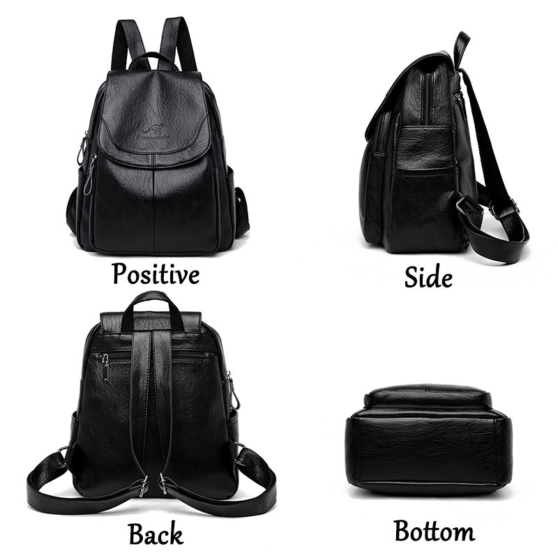 9 Color Women Soft Leather Bac - مراجعة Leather Backpack Vintage وسعره