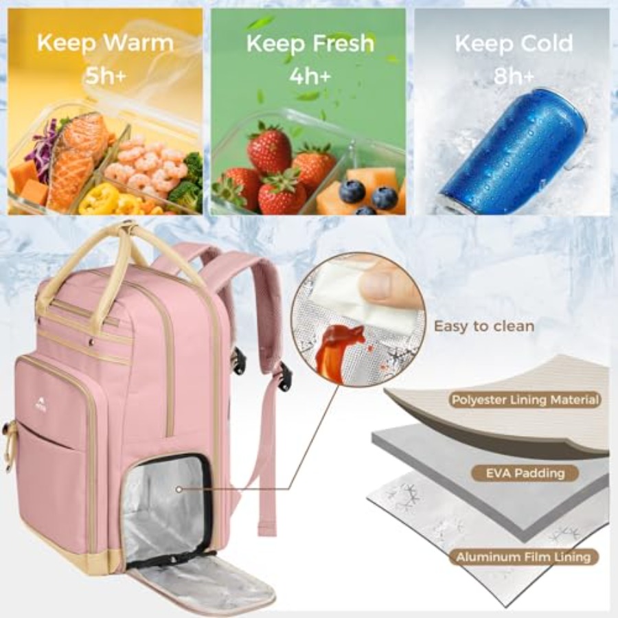 Lunch Backpack for Women, Teac - مراجعة Laptop Backpack 15.6 وسعره