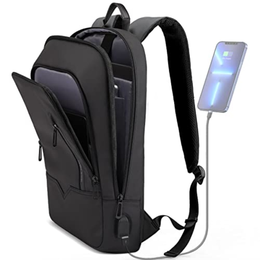 Backpack for Men Business Slim - مراجعة Travel Backpack Anti Theft وسعره