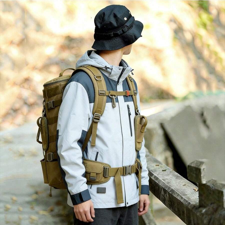 Large Capacity Tactical Backpa - مراجعة Hiking Backpack Waterproof وسعره