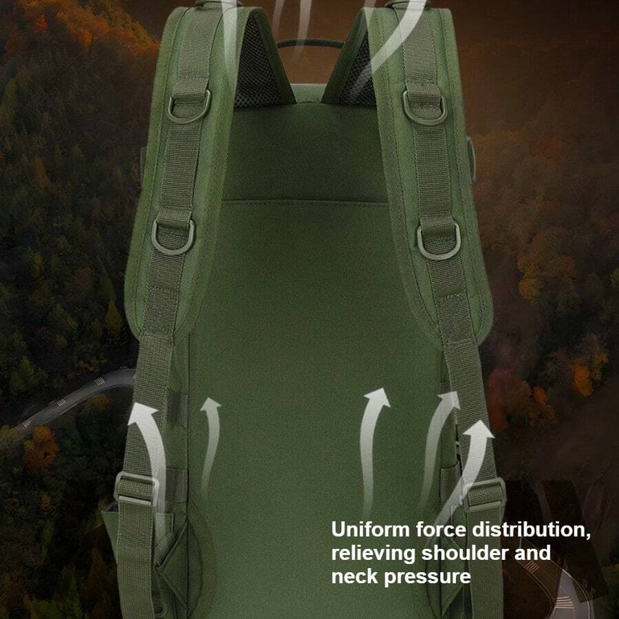 Large Capacity Tactical Backpa - مراجعة Hiking Backpack Waterproof وسعره