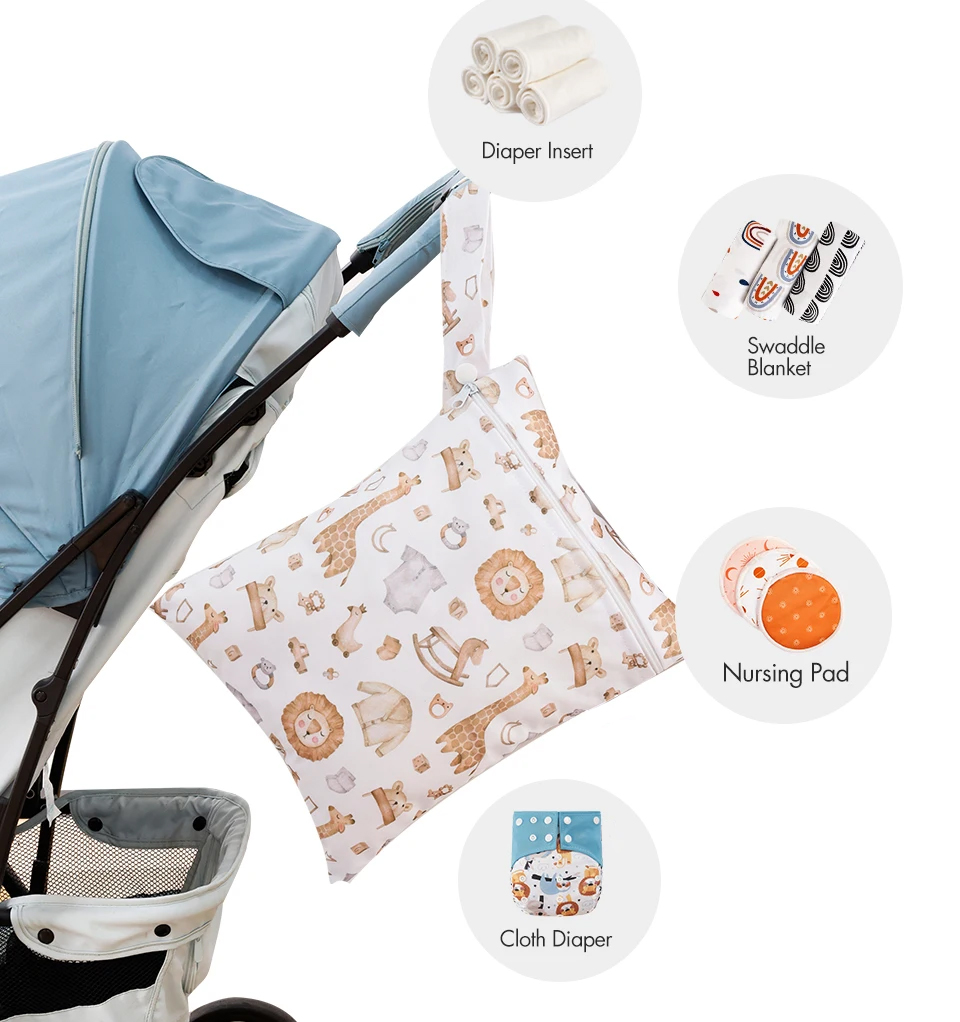 3PCS Travel Wash Cosmetic Bag  - مراجعة Backpack Diaper Bag وسعره