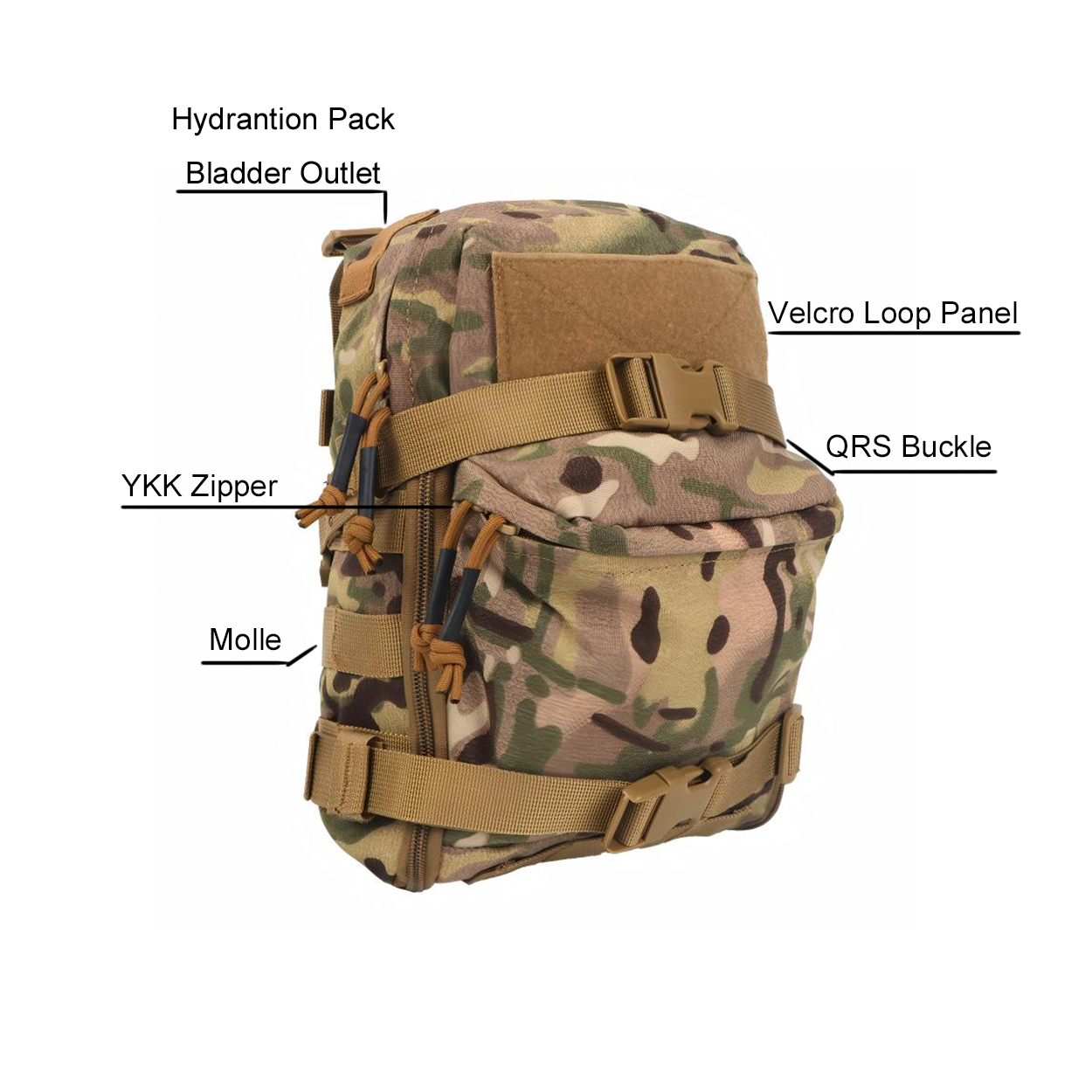 Mini Hydration Bag Outdoor Tac - مراجعة Hydration Pack Outdoor وسعره
