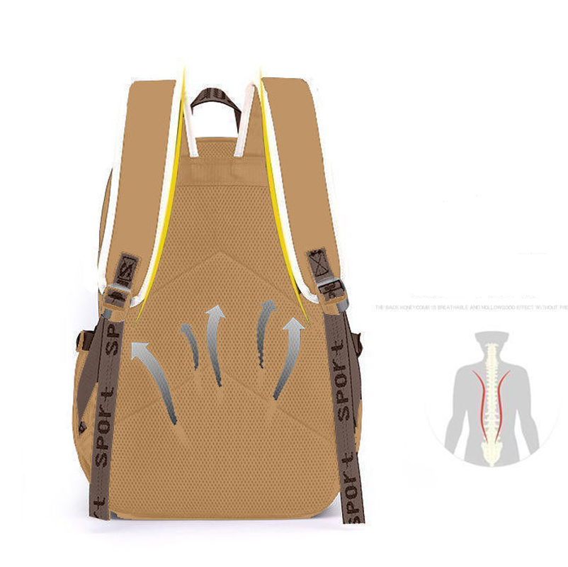 Kawaii Capybara Stylish Khaki  - مراجعة School Backpack Teen وسعره