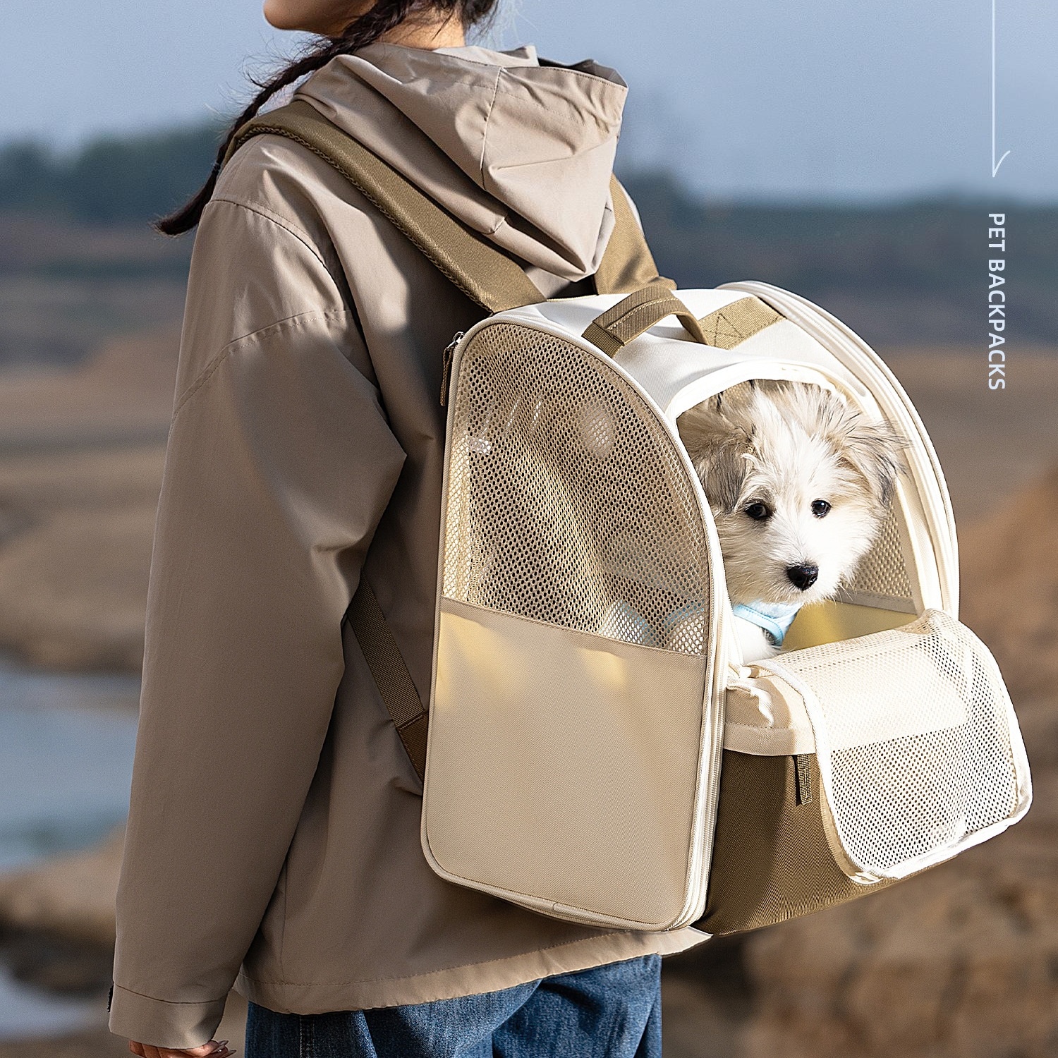 Pet Carrier Backpack Breathabl - مراجعة Foldable Backpack Small وسعره