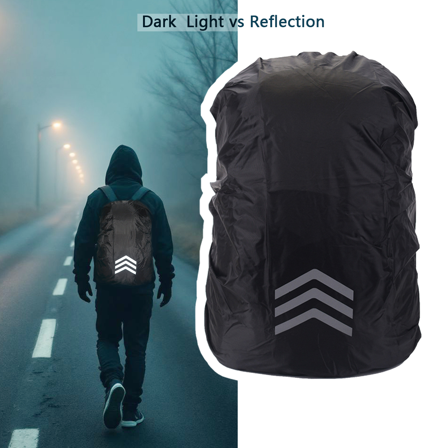 10-55L Waterproof Backpack Cas - مراجعة Rain Cover Backpack وسعره