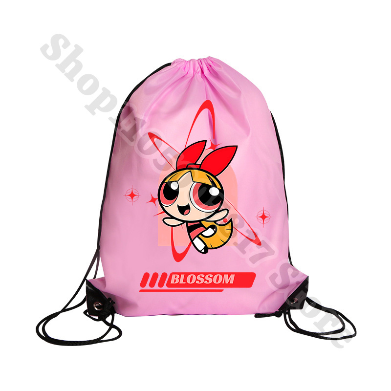 Kawaii The Powerpuffs Girls Ca - مراجعة Drawstring Gym Bag وسعره