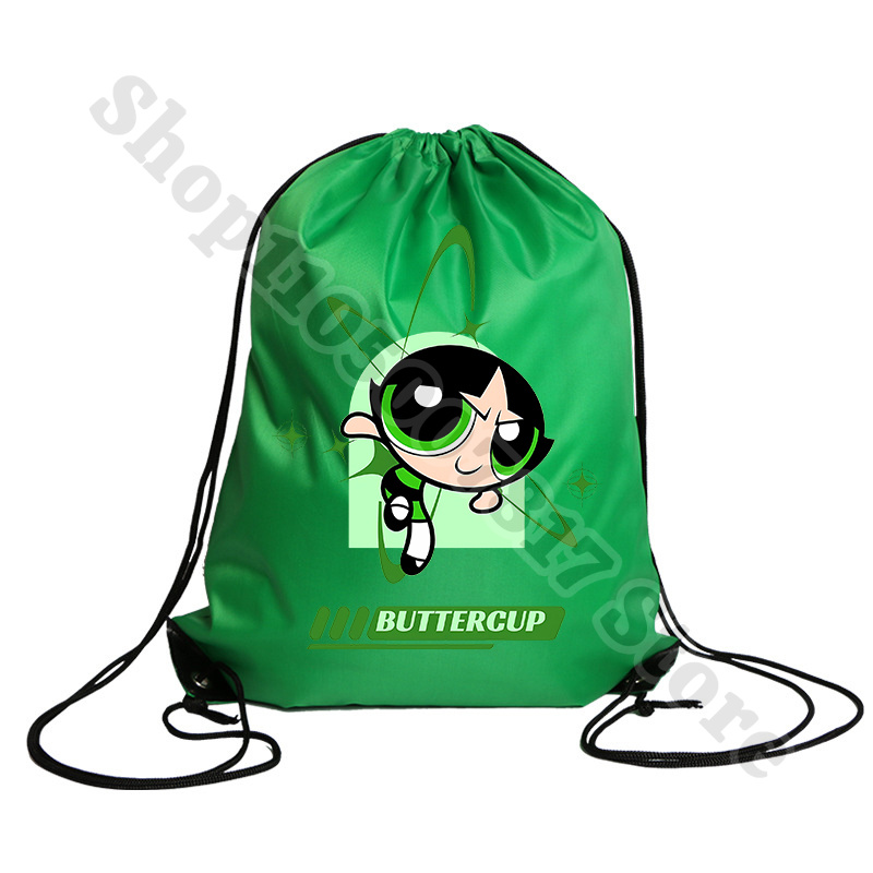 Kawaii The Powerpuffs Girls Ca - مراجعة Drawstring Gym Bag وسعره
