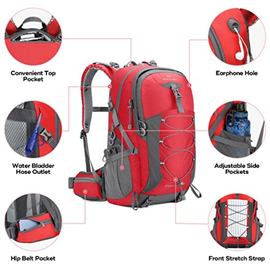 Hiking Backpack, Camping Backp - مراجعة Hiking Backpack Waterproof وسعره