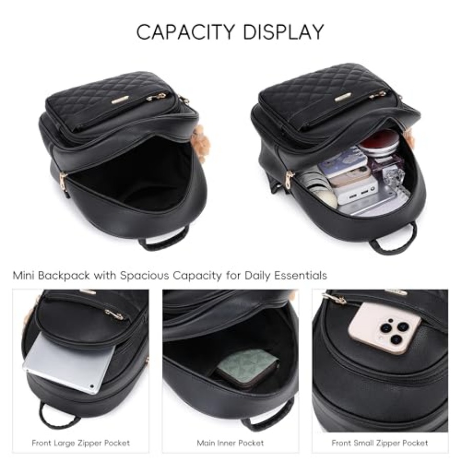 Mini Leather Backpack Purse fo - مراجعة Mini Backpack Purse وسعره
