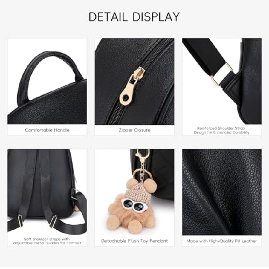 Mini Leather Backpack Purse fo - مراجعة Mini Backpack Purse وسعره
