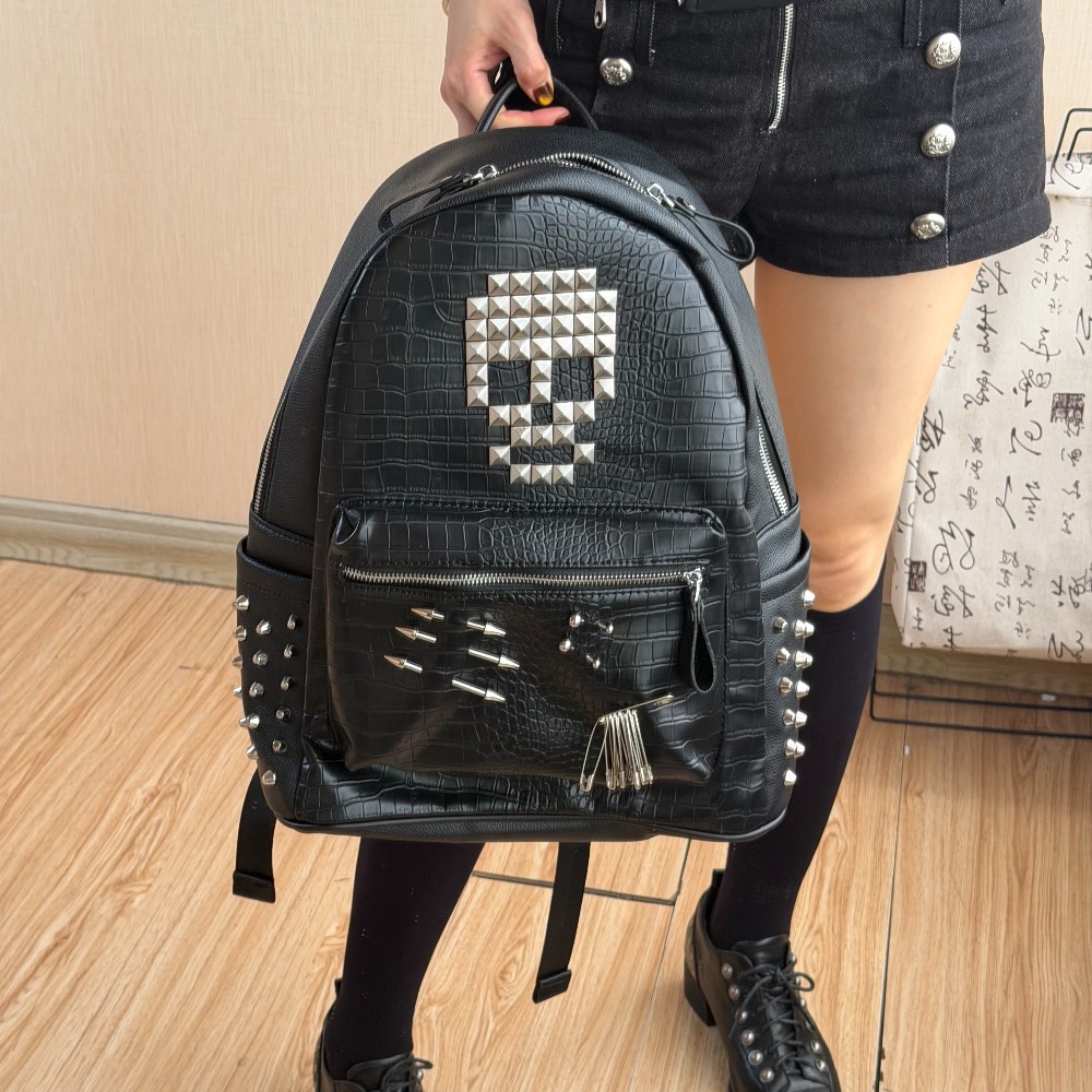Original Black Crocodile Patte - مراجعة Fashion Backpack Women وسعره