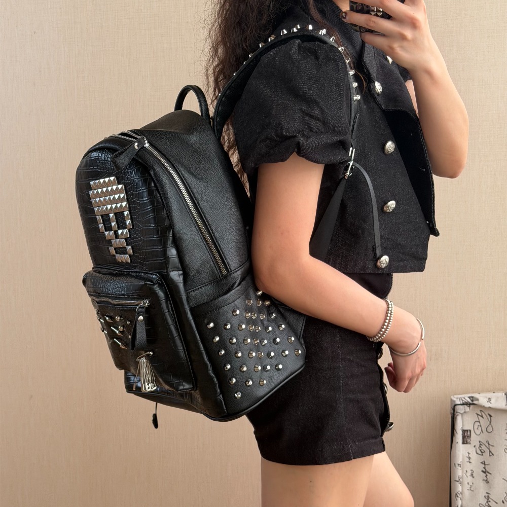 Original Black Crocodile Patte - مراجعة Fashion Backpack Women وسعره