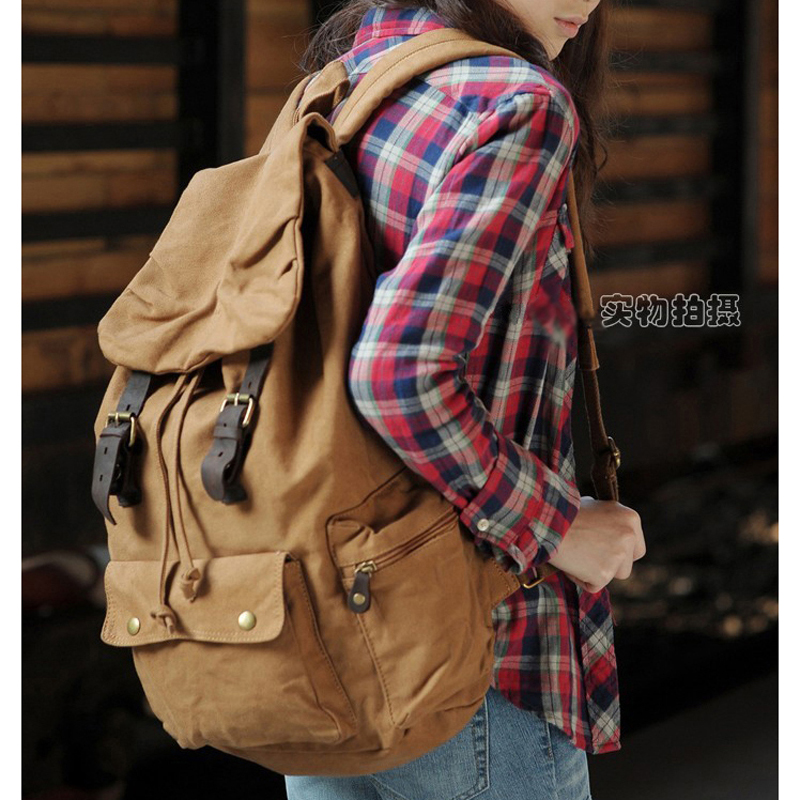 Fashion New Military Canvas Ba - مراجعة Rucksack Military Style وسعره