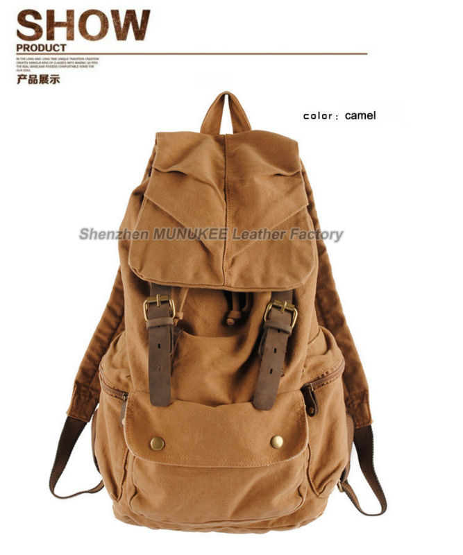 Fashion New Military Canvas Ba - مراجعة Rucksack Military Style وسعره